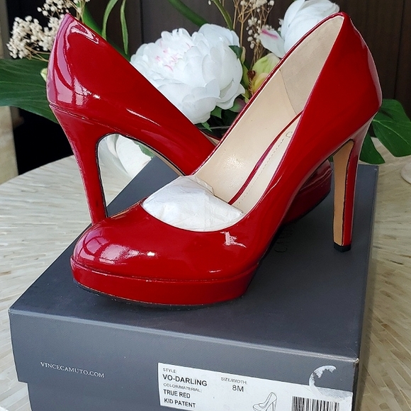 Vince camuto red pumps Clearance